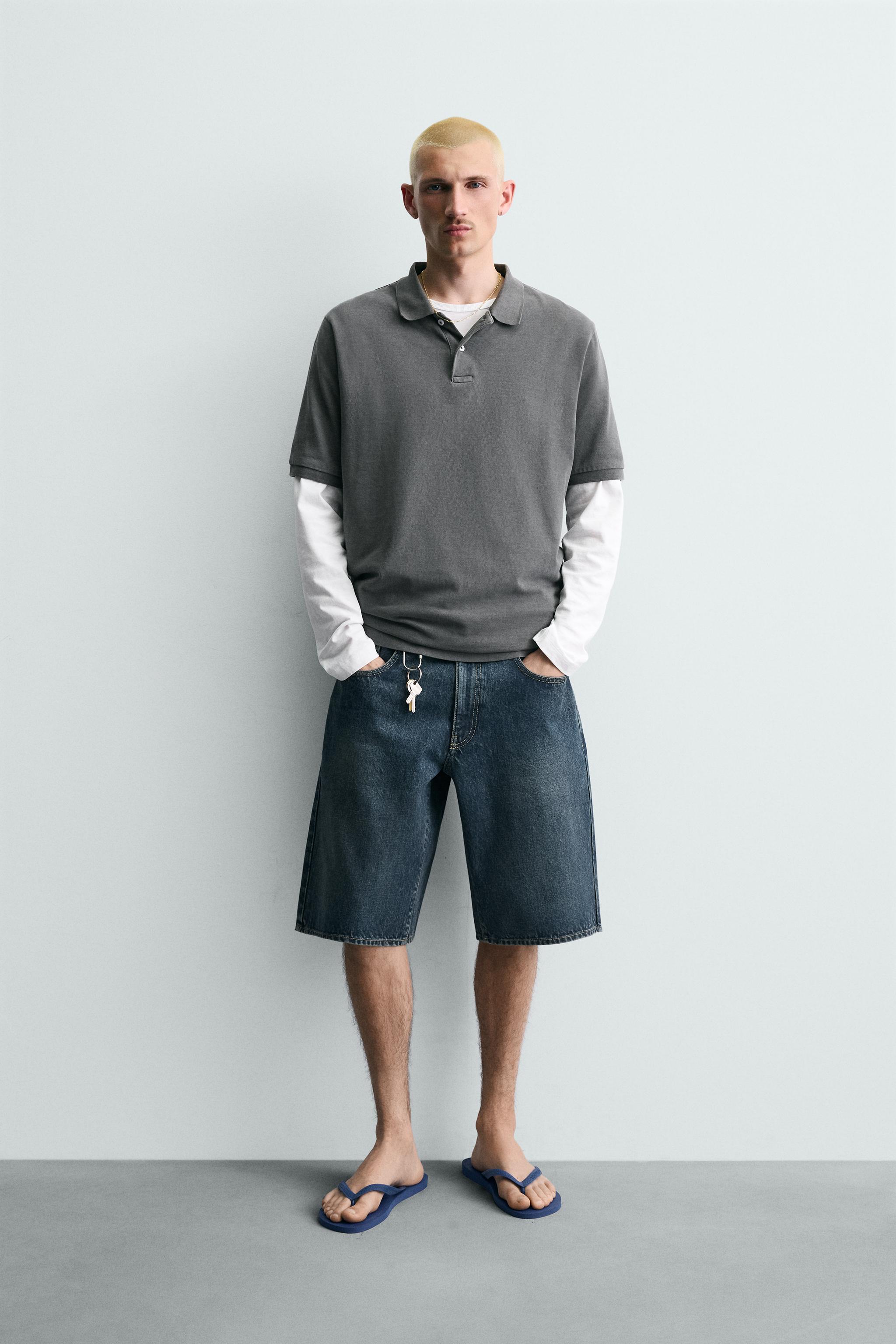 BERMUDA EN DENIM COUPE BAGGY